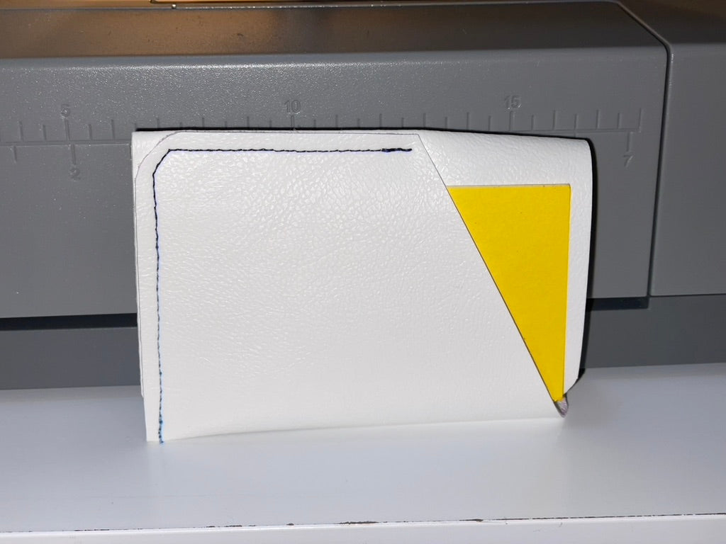 Handmade Minimalist Faux Leather Wrap Wallet – Slim Pocket Organizer