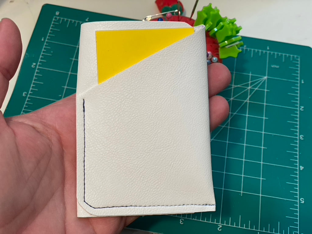 Handmade Minimalist Faux Leather Wrap Wallet – Slim Pocket Organizer